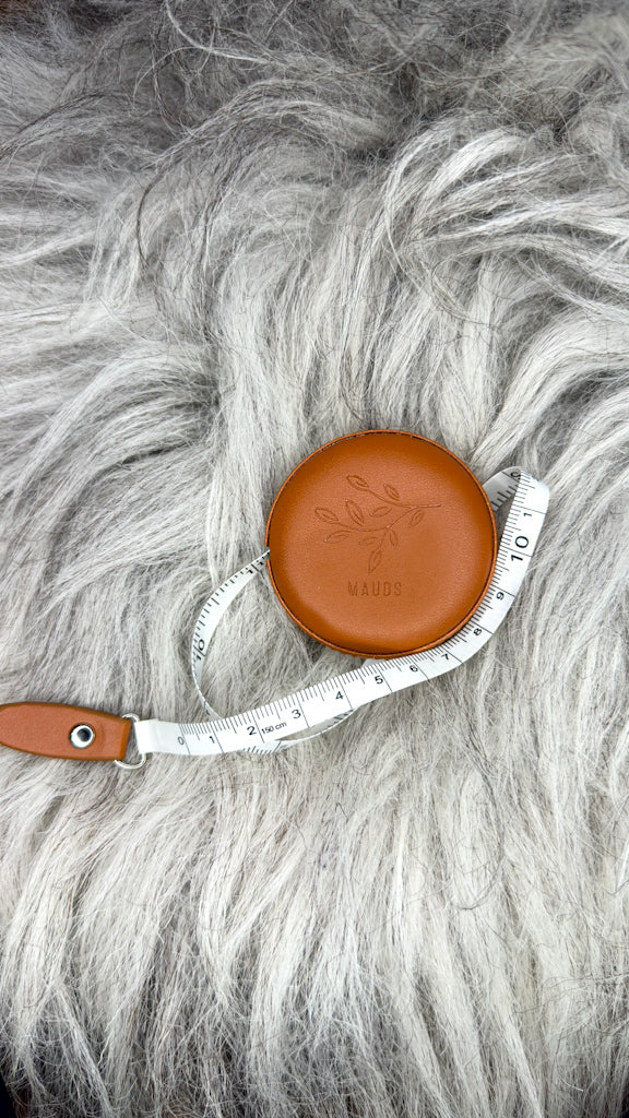 Rullemålbånd – Whiskeyfarget skinnimitasjon