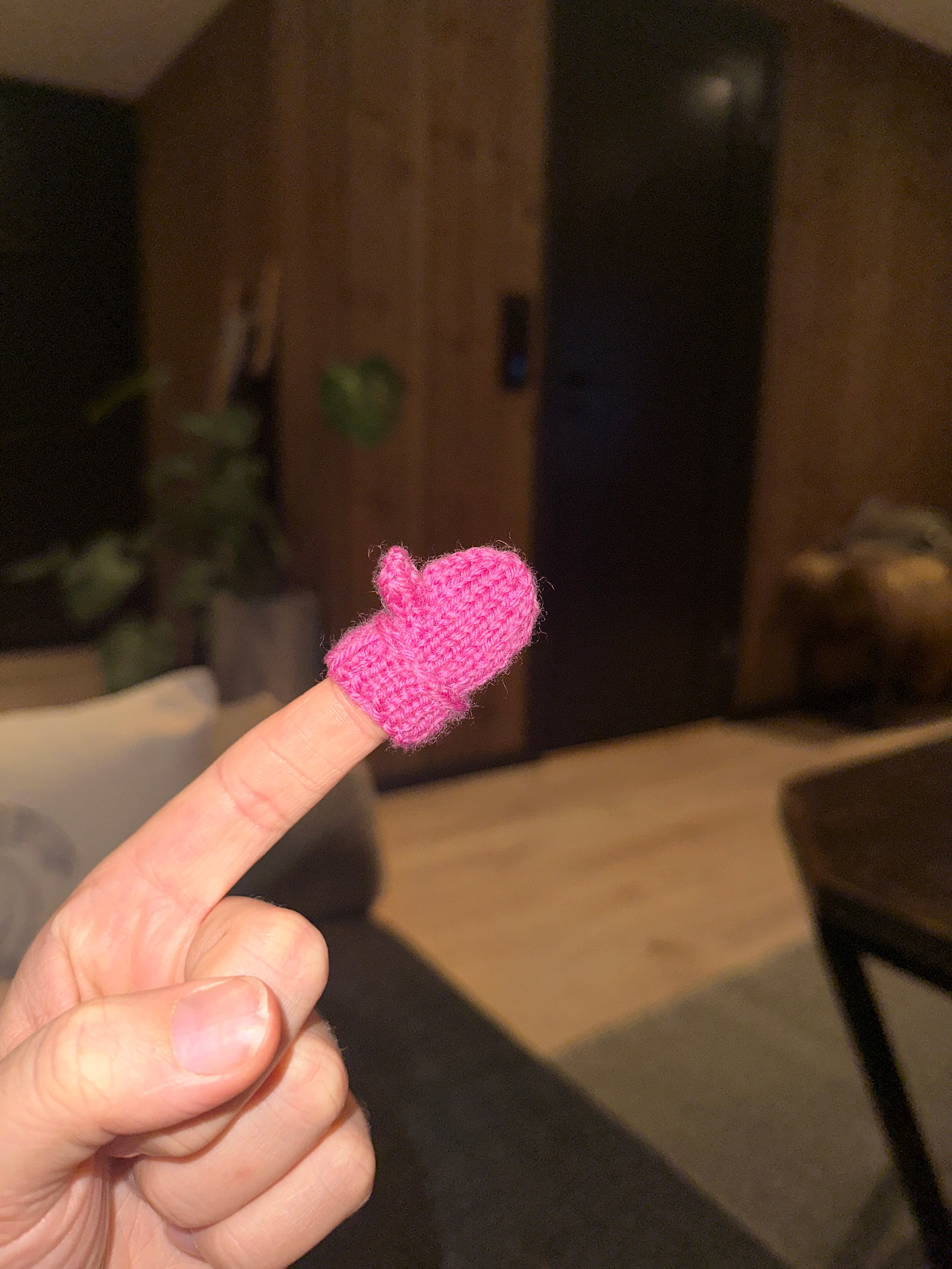 Headset vott- ferdig strikket